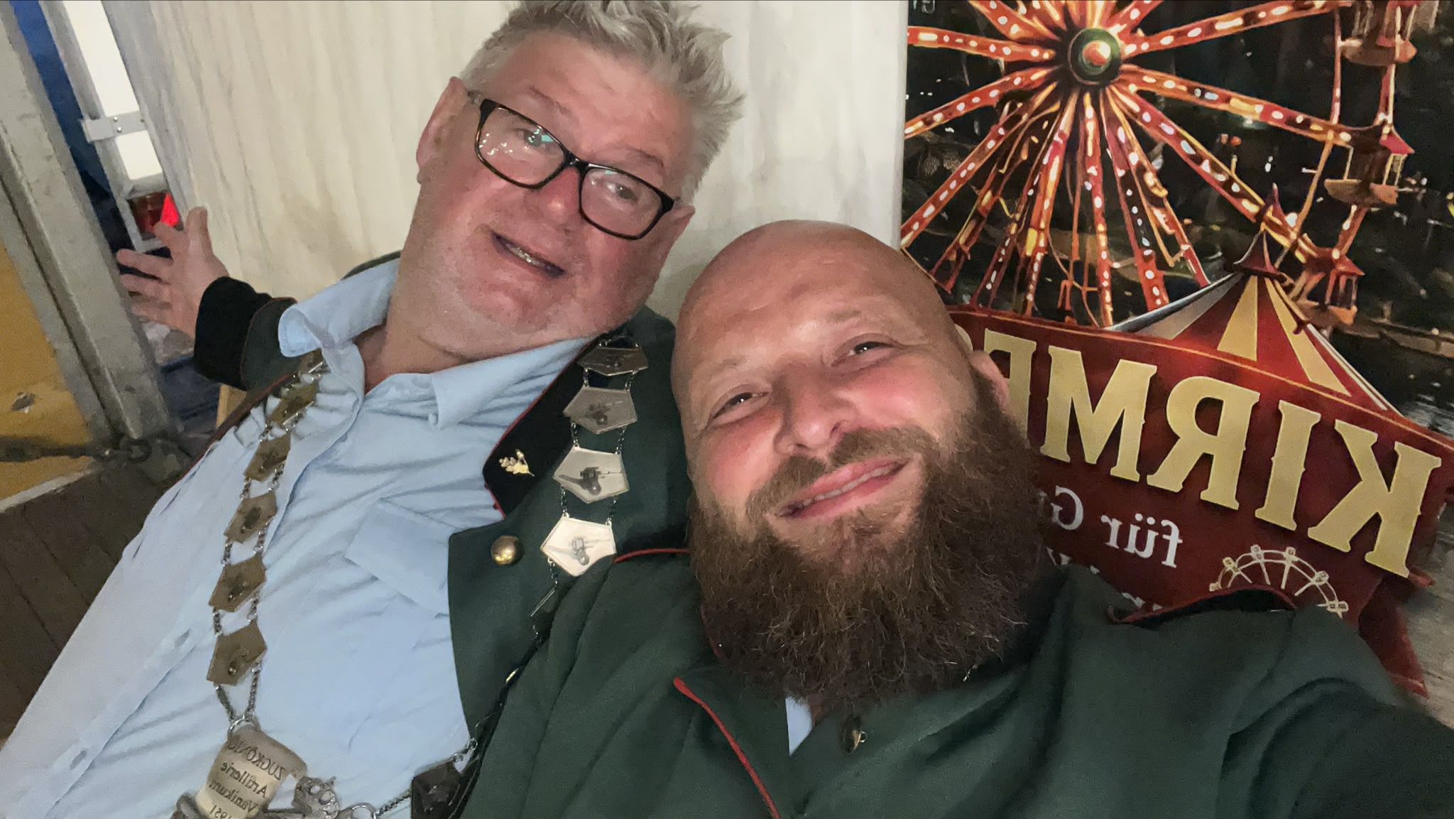 Erinnerungsfoto vom Besuch in Zons